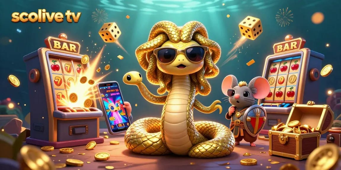 Engaging scene featuring socolive tv characters amidst a casino explosion of games and jackpots.