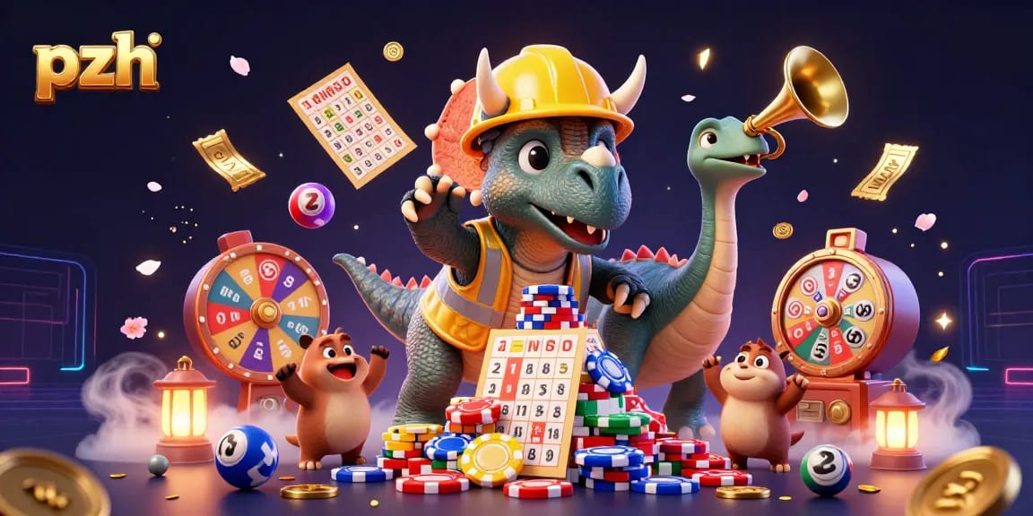 Boost your gaming luck with pzh-themed lottery excitement, featuring vibrant scenes of celebration.