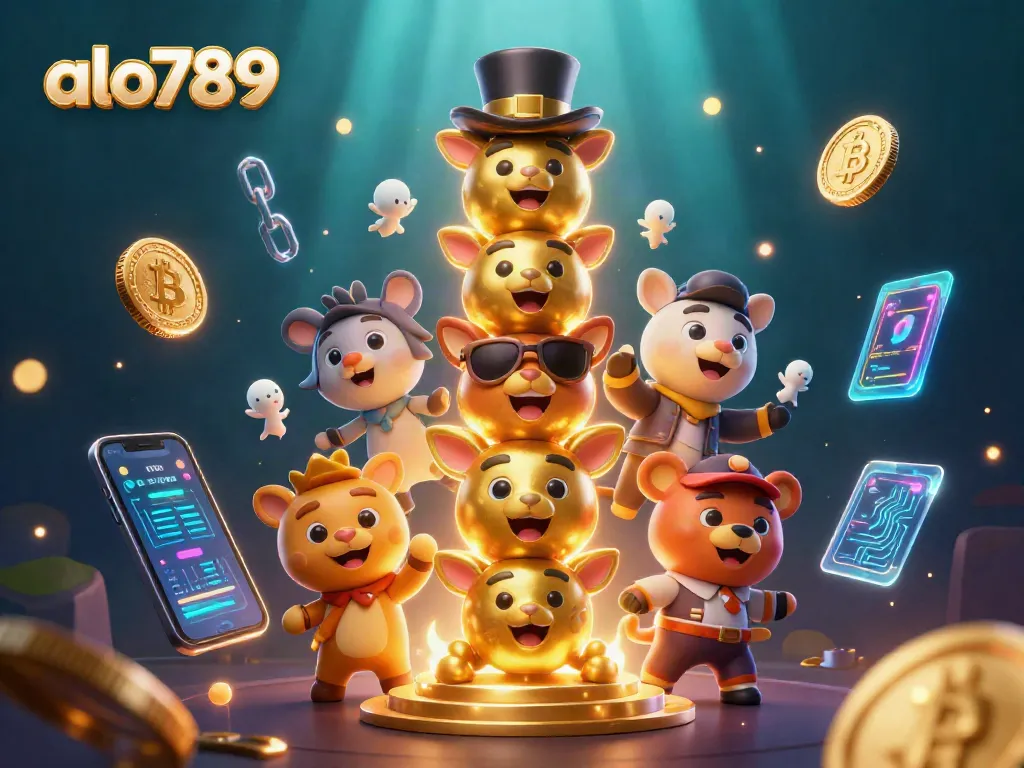 Experience thrilling gambling at alo789 with vibrant casino-themed digital art filled with dynamic gaming elements.
