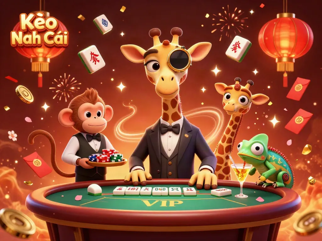 Experience the thrill of Kèo Nhà Cái with vibrant casino scenes and dynamic actions.