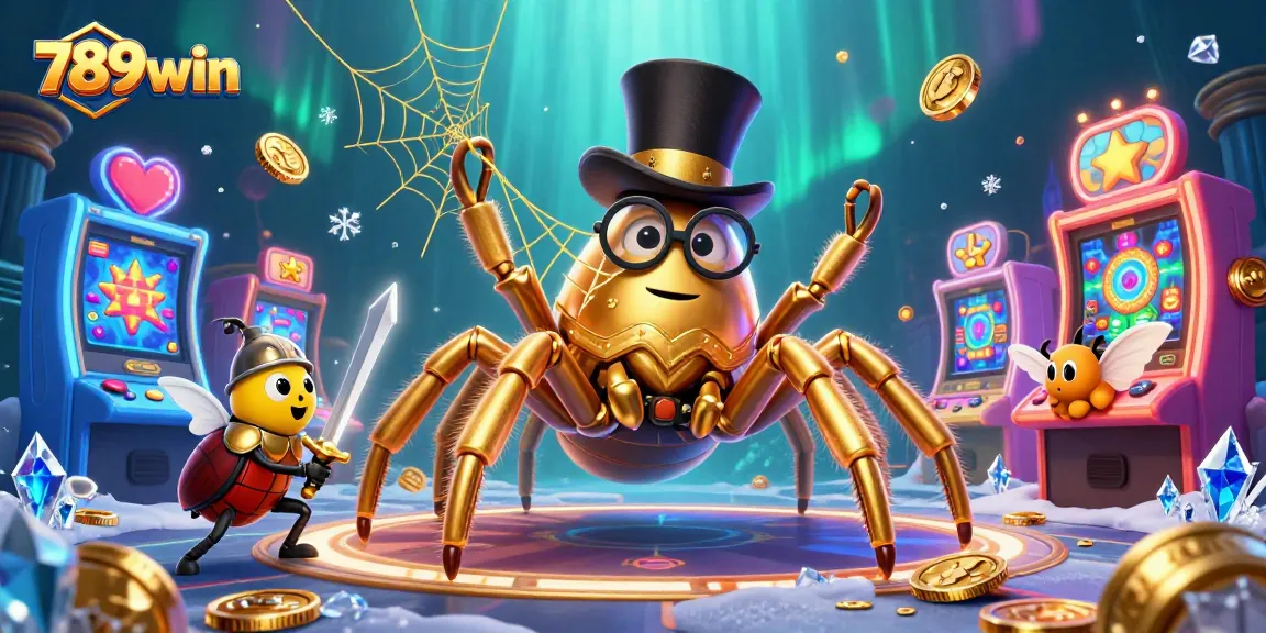 Play exciting slot games at 789win with dynamic 3D casino illustration full of action.
