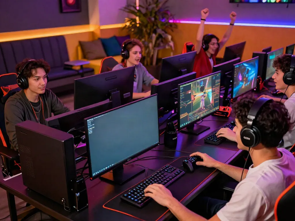 Dynamic gaming scene at http://gem88-mobile.com showcasing players engaged in thrilling online action.