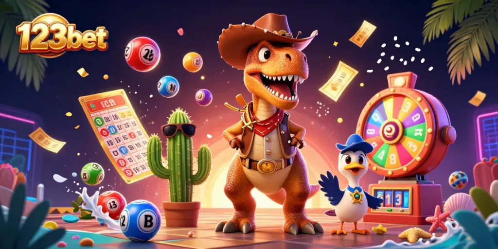 Engage in exciting gameplay with 123bet, featuring dynamic lottery games and vibrant casino elements.
