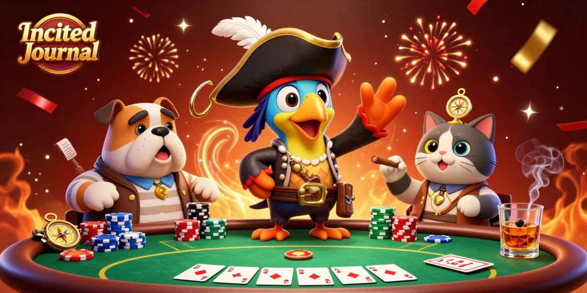 Experience thrilling poker action with Incited Journal's vibrant 3D gambling scene.